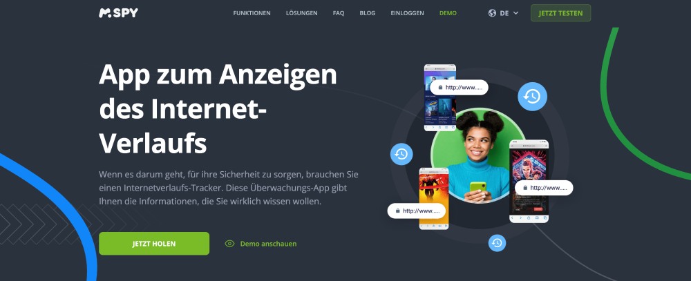 App zum Anzeigen des Internet-Verlaufs