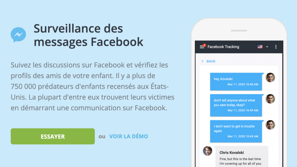 Comment Savoir Avec qui il parle sur messenger avec mSpy
