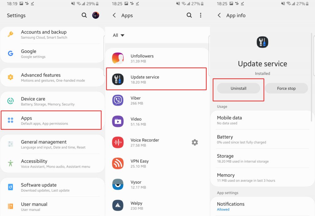 Comment se désabonner de mSpy sur un appareil Android