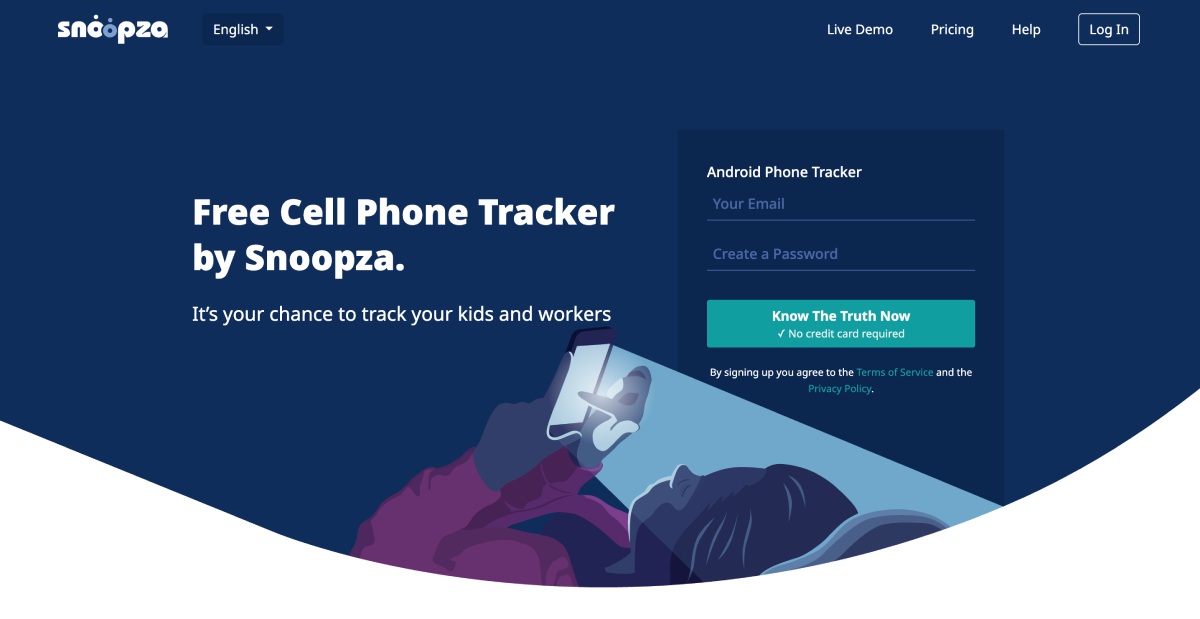 Free Cell Phone Tracker by Snoopza.