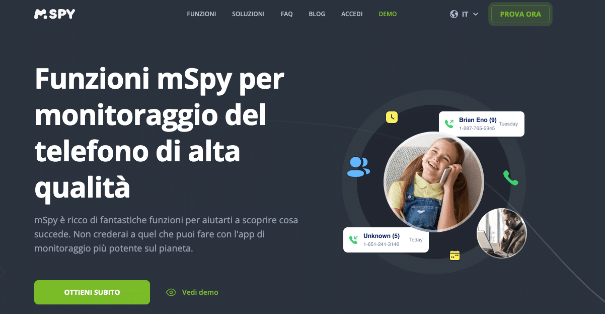 funzionalità di mSpy