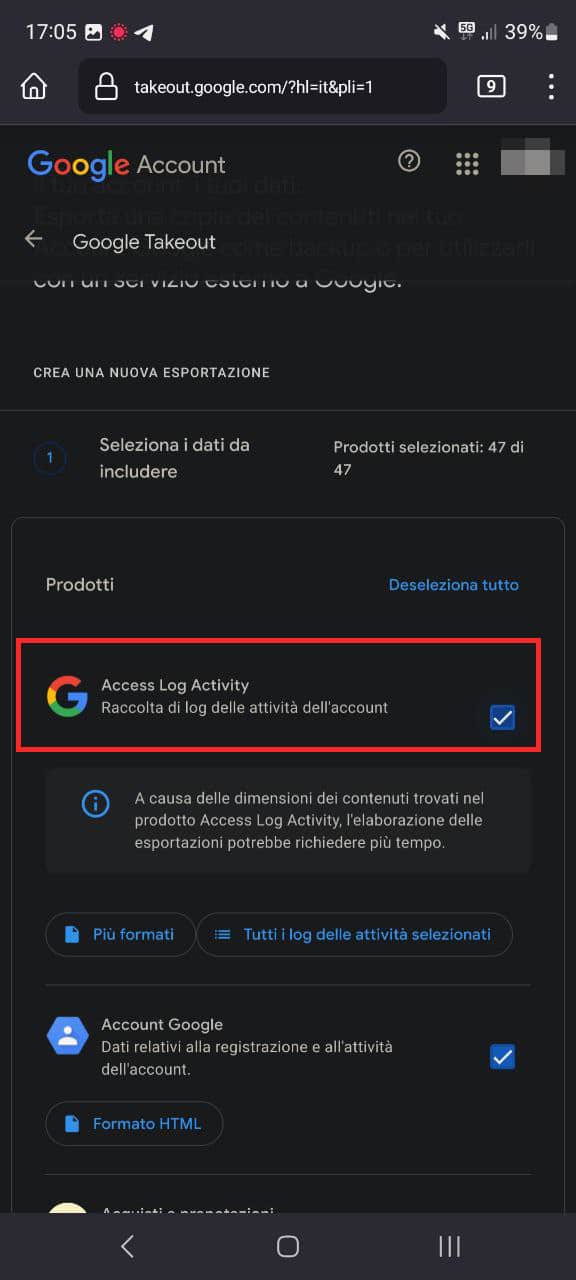 accedere alla cronologia in incognito
