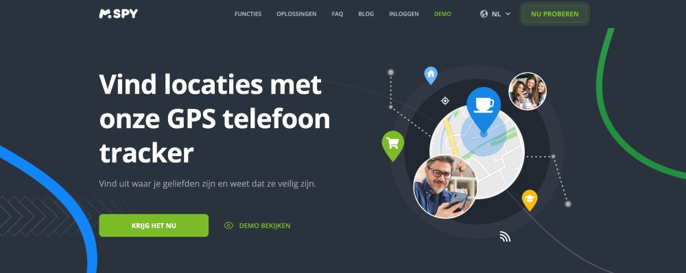 Vind locaties met onze GPS telefoon tracker
