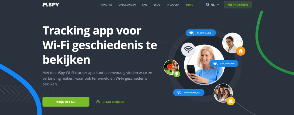 Tracking app voor Wi-Fi geschiedenis te bekijken