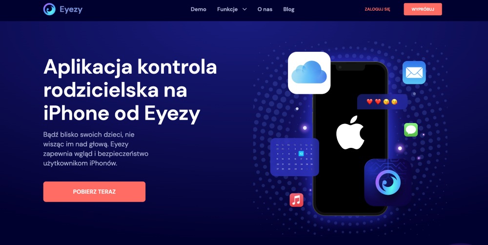 Aplikacja kontrola rodzicielska na iPhone od Eyezy