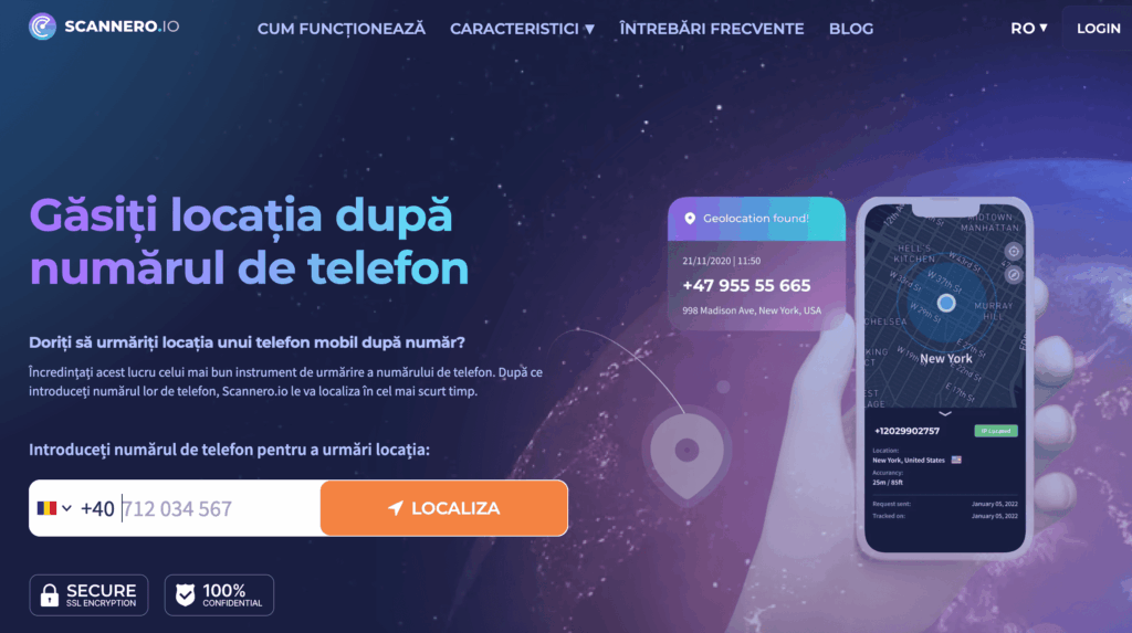 Scannero.IO – Localizare Rapidă Doar cu Numărul
