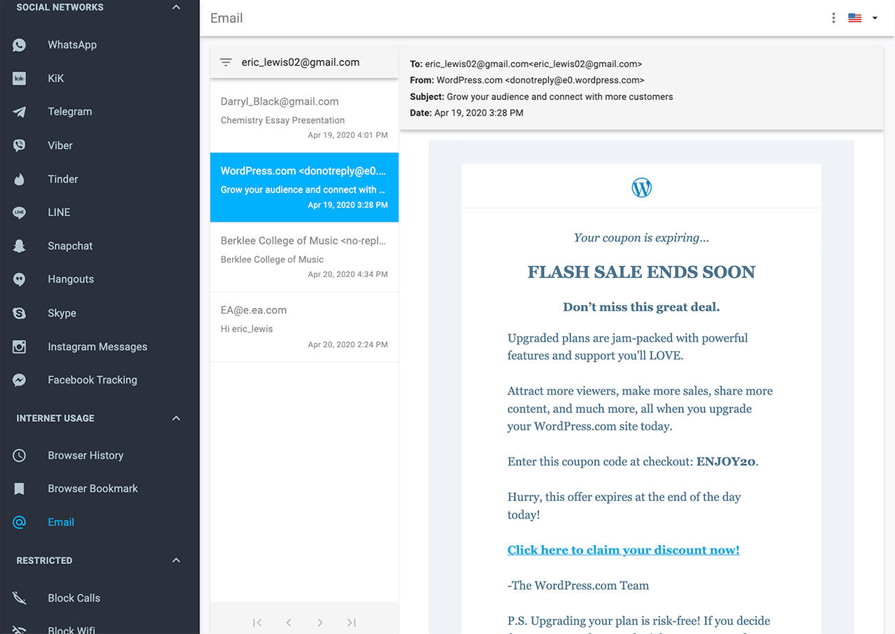 email spyware tracker