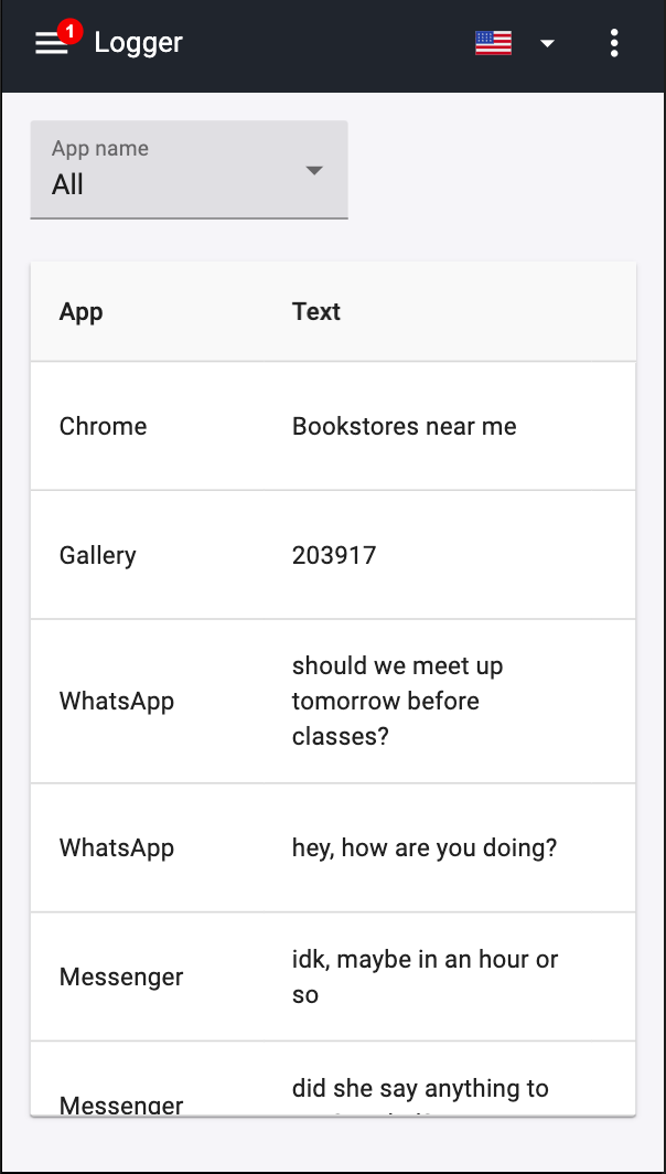 Enregistreur de frappe - application Keylogger pour iPhone et Android